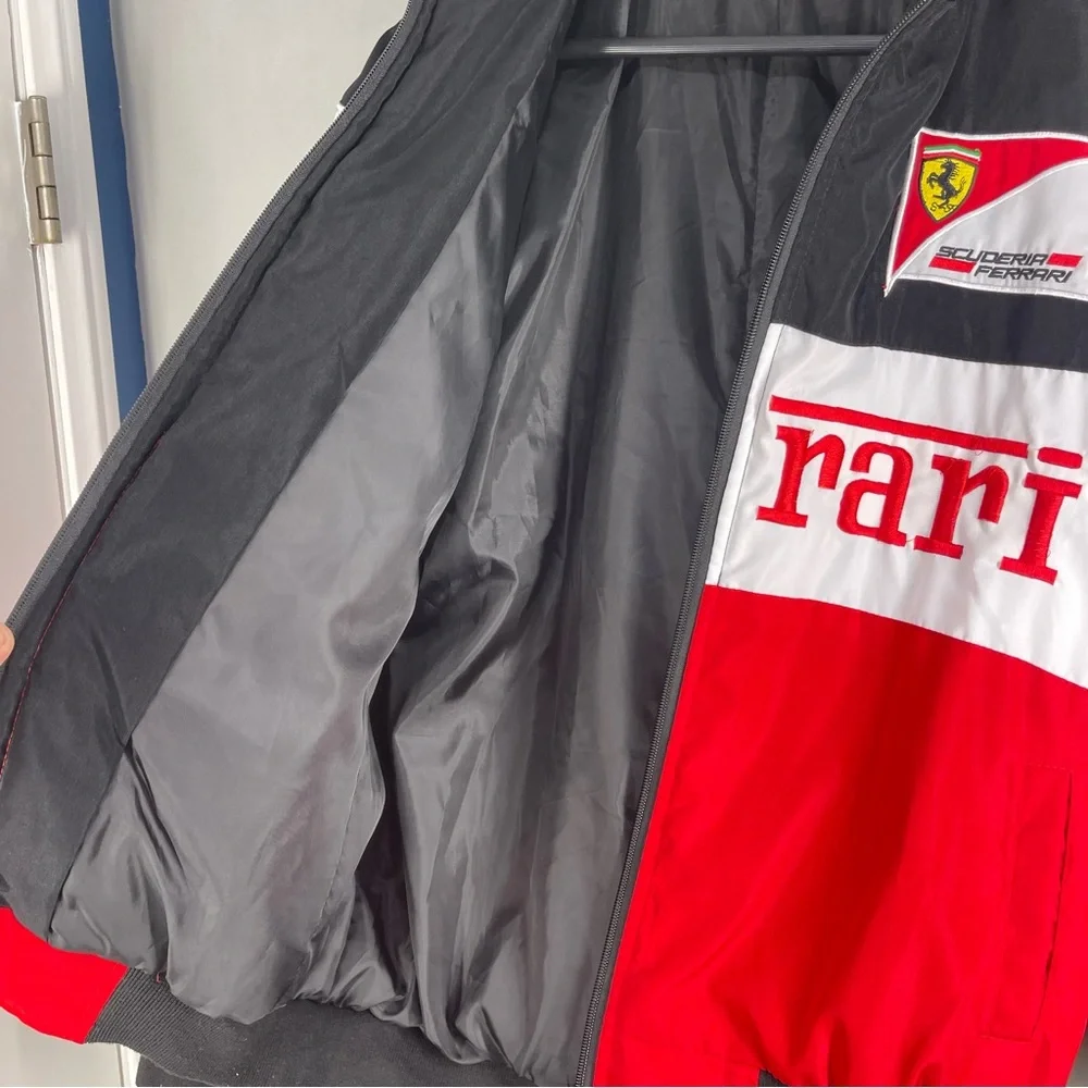 Ferrari Red and Black Jacket Men Size Medium - Picture 9 of 12